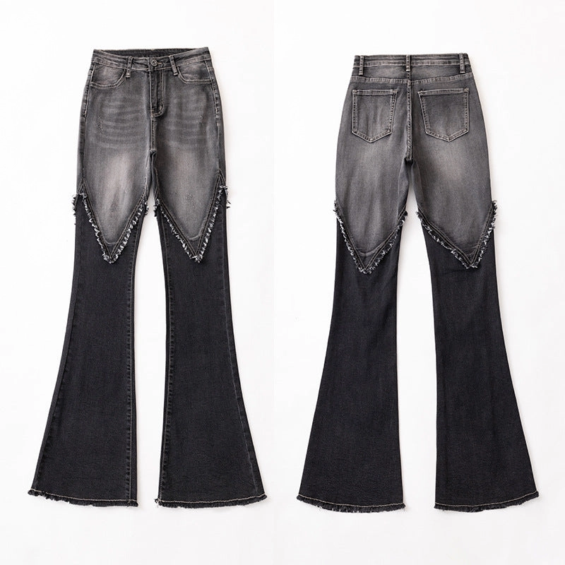 Women's Retro High Waist Flared Jeans Office Wear Weekend Warrior Trend Setter