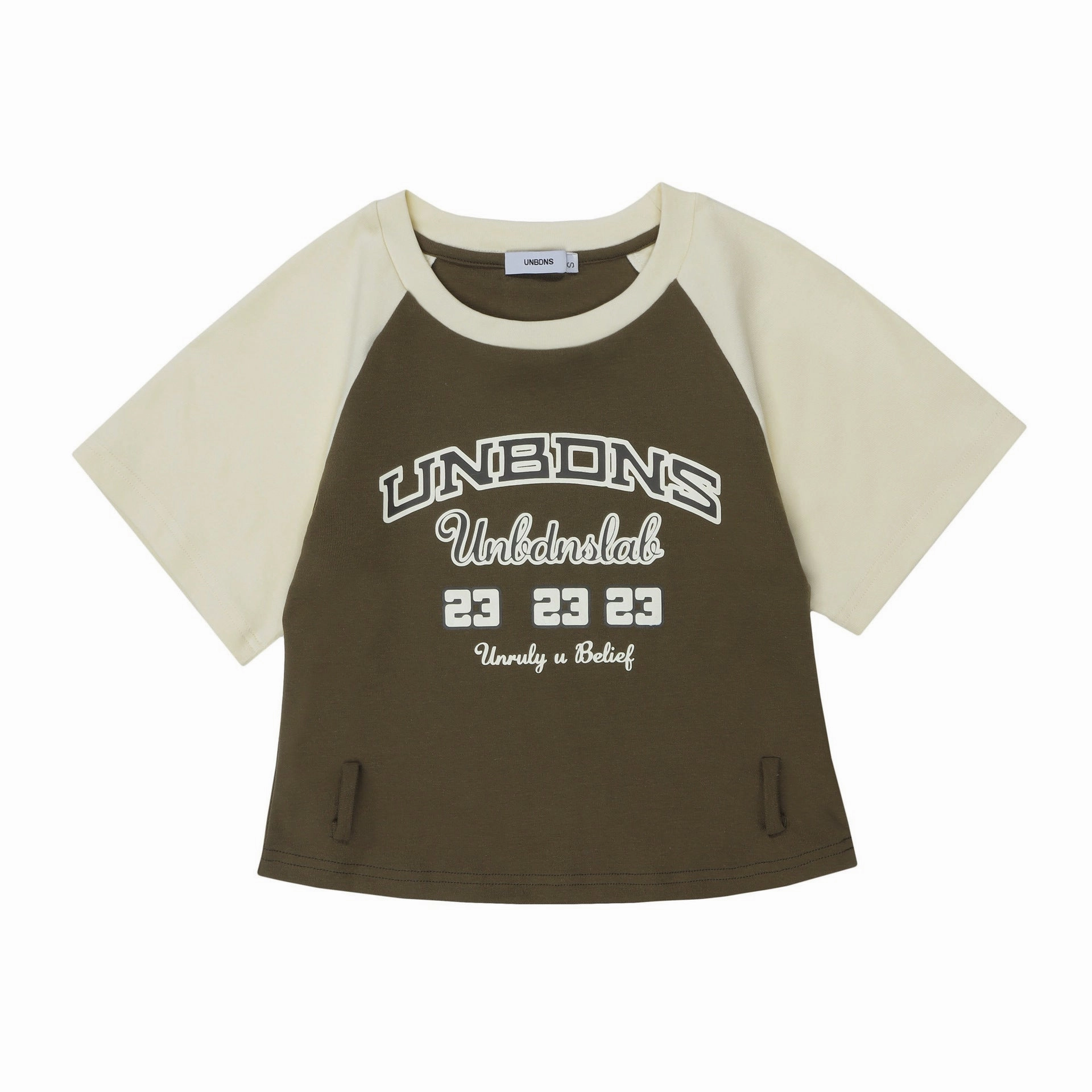 Women's Short-sleeved Lace-up Design Short T-shirt Functional Pocket Lightweight Feel