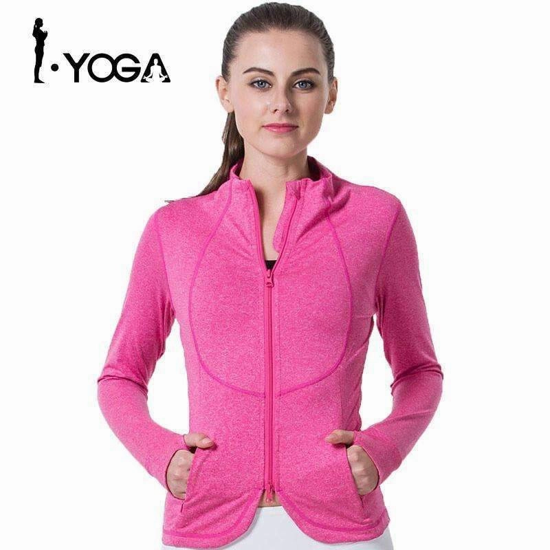 drawstring waistband Women'S Winter Jackets Women Dry Fit Running Jacket Gym Fitness Jackets For Women Sports Yoga Coat Yoga Jacket Long Sleeve Vest