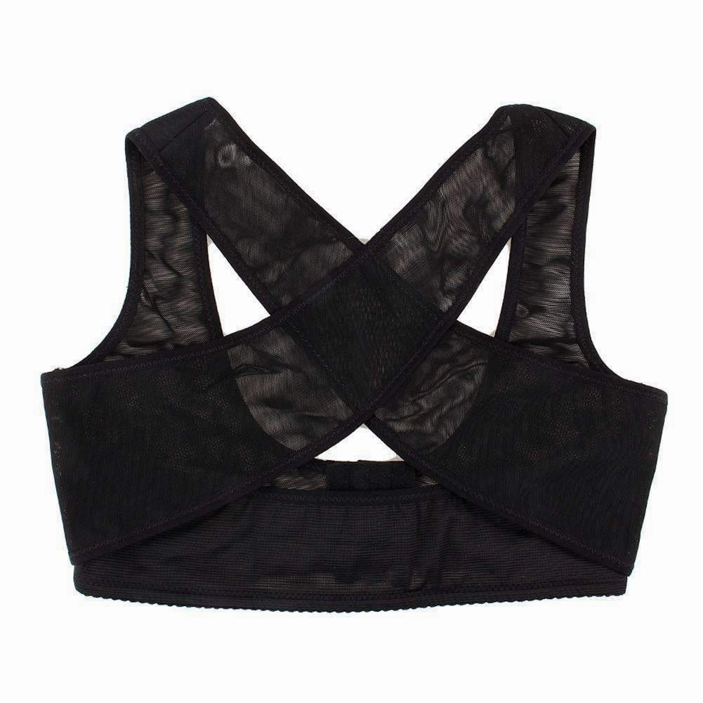 Women Therapy Posture Corrector Body Back Pain Belt Brace Shoulder Support Vest Elastic Brace Shoulder Support Vest Layers for warmth EcoFriendly Materials