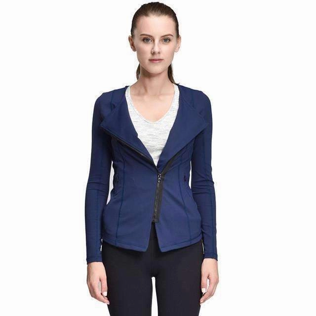 Women Yoga Jacket Fitness Running Shirt For Women Sportswear Elastic Tight Gym Roupa de Academia Zipper Fitness Clothes Breathable Mesh Insert ribbon venue