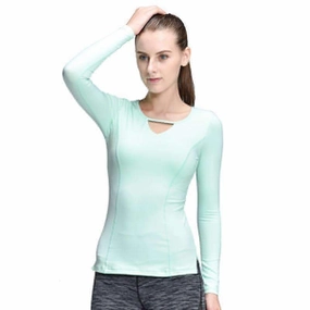 cord venue All-Weather Gear Women Yoga Sport T-Shirt Long Sleeve Yoga Tops Tights Running Mujer Deportivas Woman FitnessT-Shirt Running Women Clothes