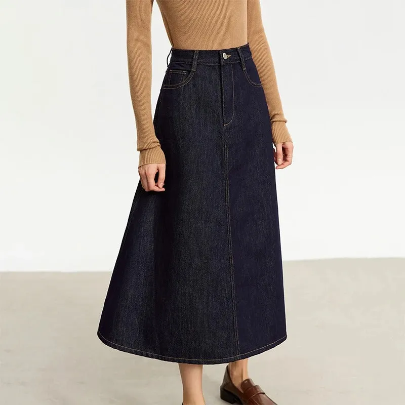 Women??s A-line Denim Skirt Playful touch