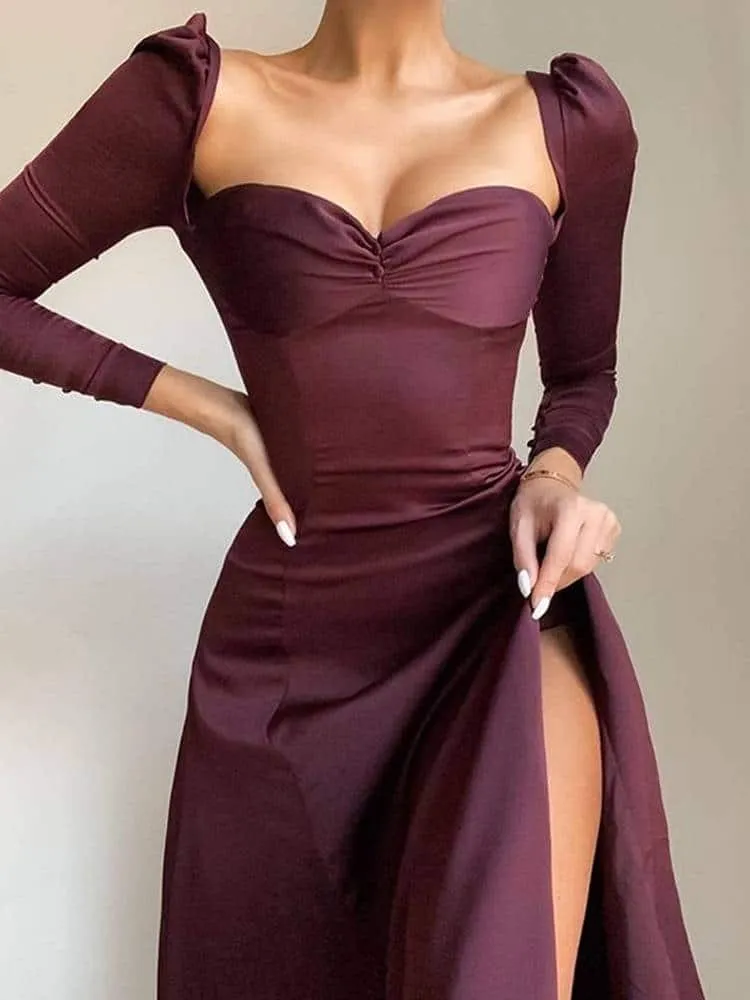 Stream Cut Easy Lovely Women's High Waist Elegant Dress