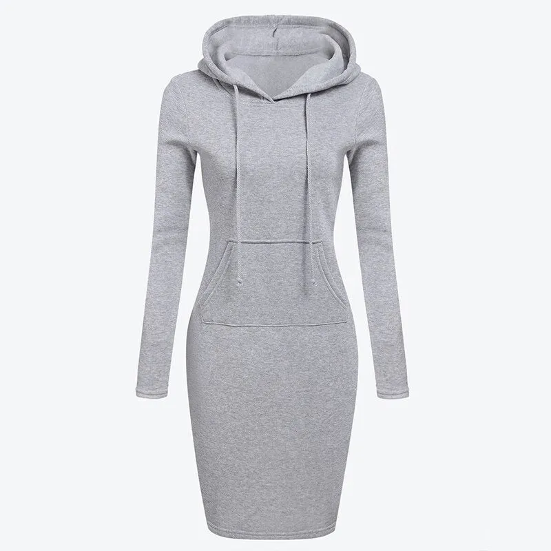 Chic Vibe Women's Hooded Warm Dress