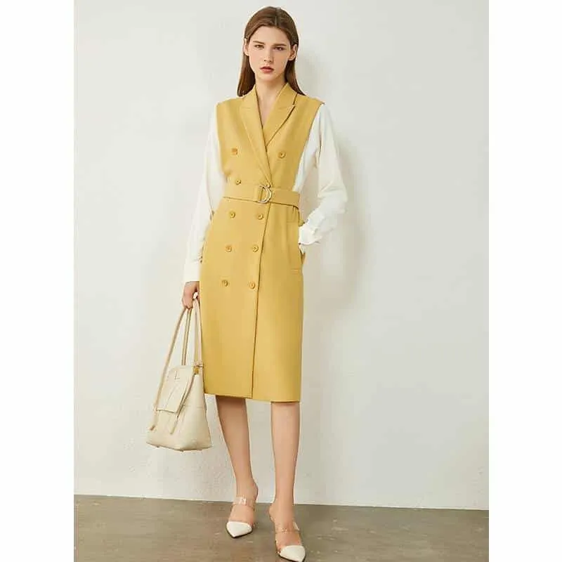 Women's Minimalism Autumn Dress Soft Appearance Sophisticated Fit