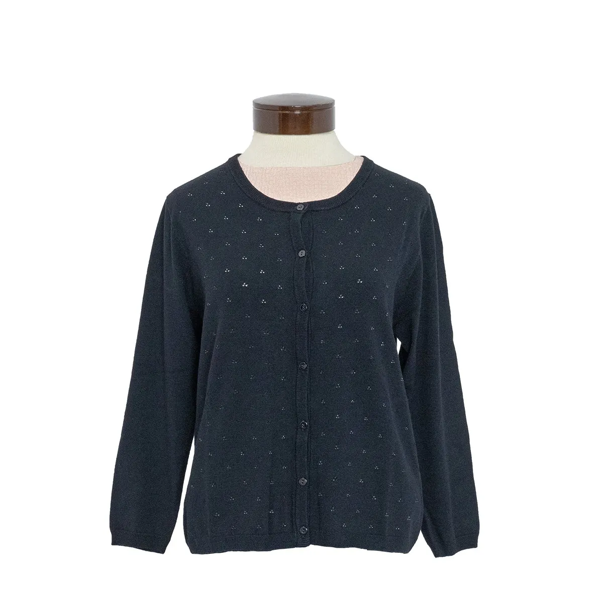 Women's Rosebud Cardigan 9913 Drop Shoulder Silhouette