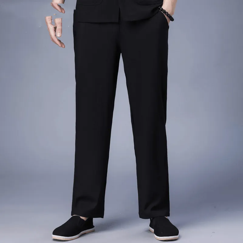 Woodpecker Middle-Aged and Elderly Loose Men''S Pants Spring and Autumn Versatile Layer