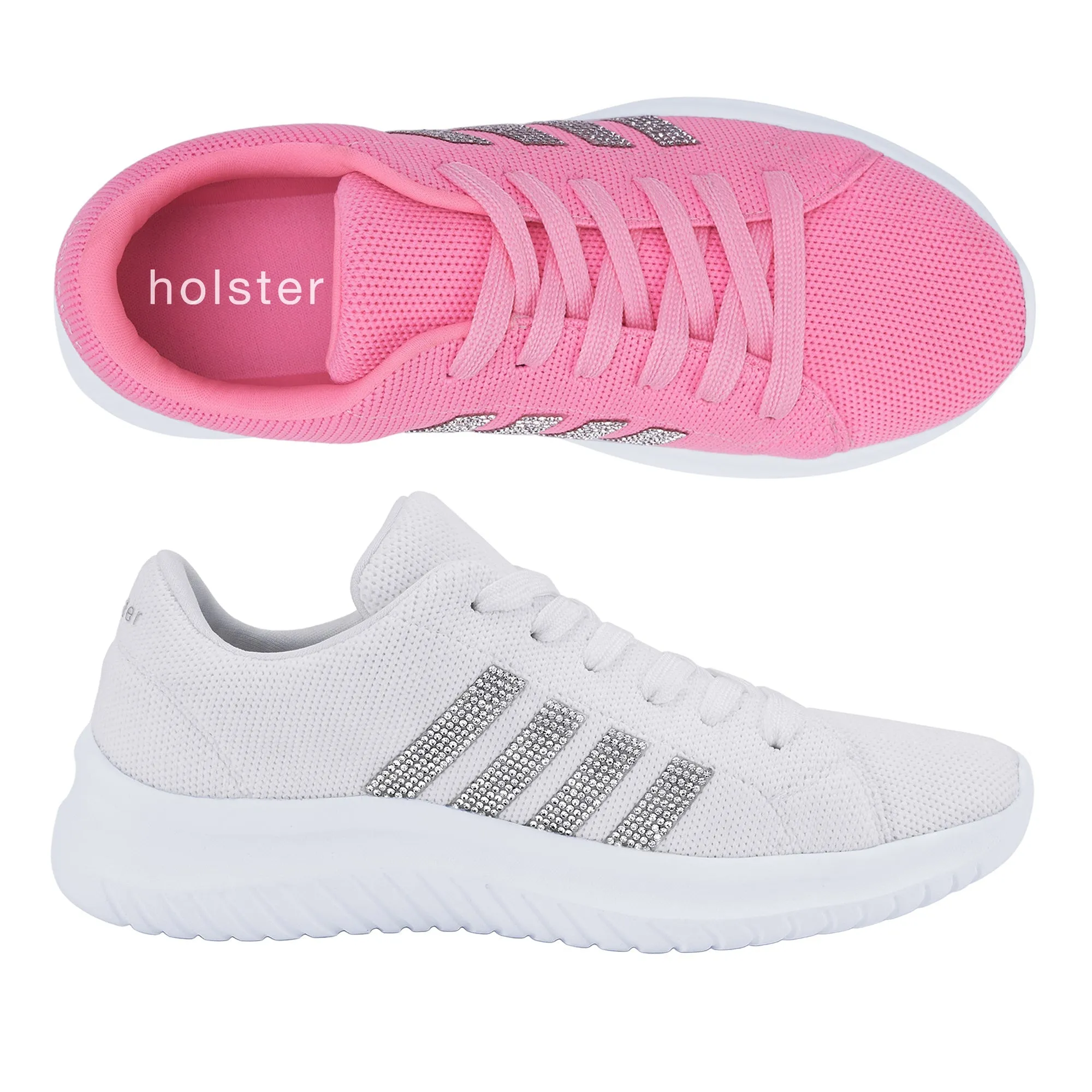 Wave Path Smooth Surface Brooklyn Bundle - Neon Pink / White