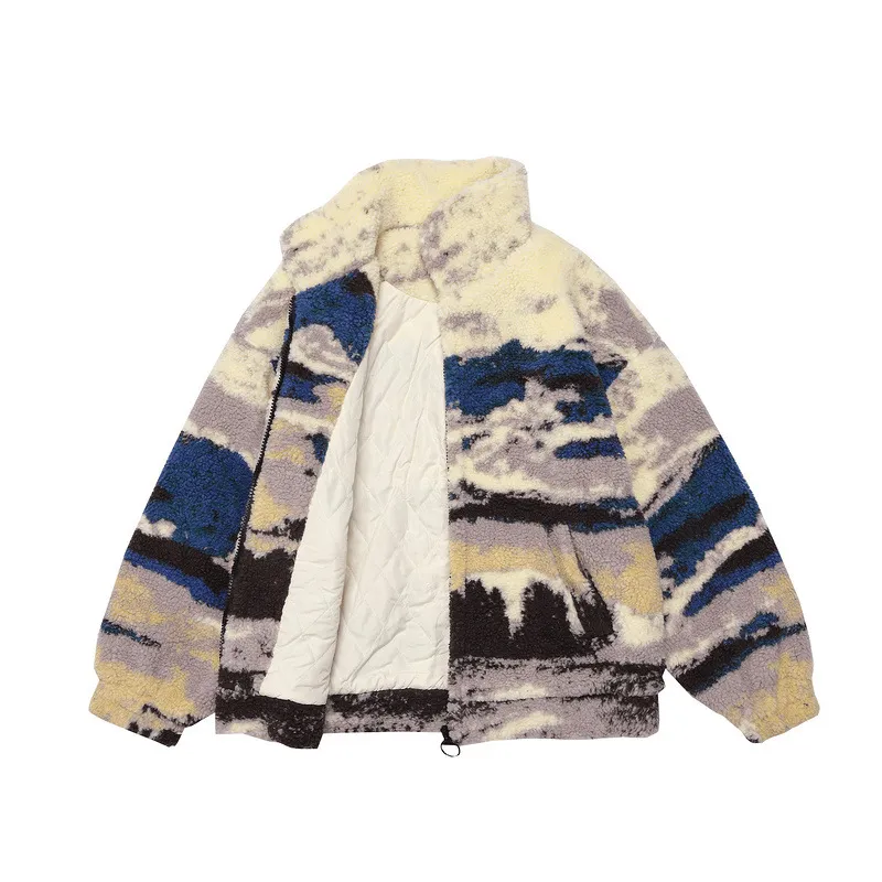 Korean Style Trendy Lamb Wool Warm Cotton Coat Reinforced Stress Points Shrink resistant