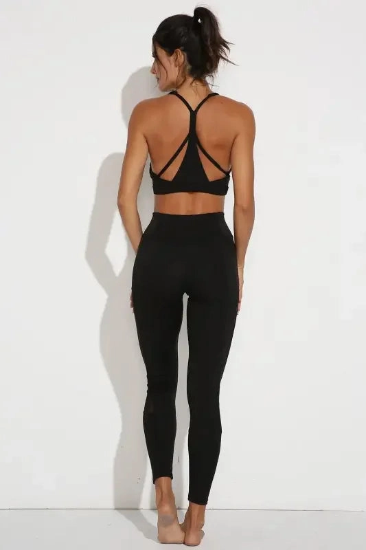 Yoga Bra Top and Leggings Lightweight Material Maternity Wear